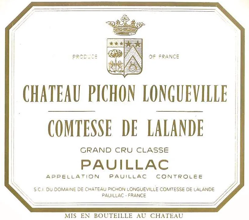 Château Pichon Longueville Comtesse de Lalande Pauillac 2ème Grand Cru Classé