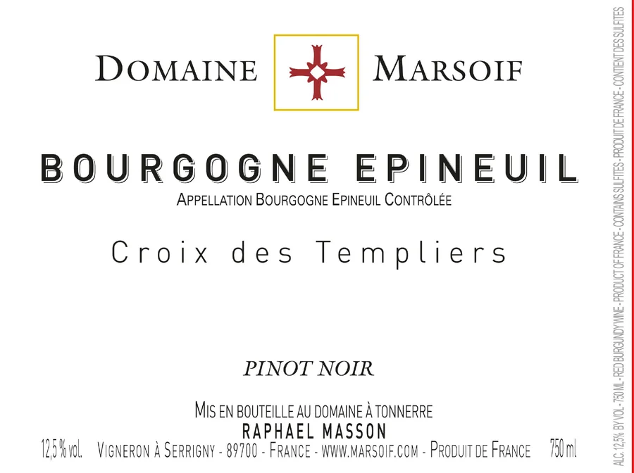 Bourgogne Epineuil Croix des Templiers