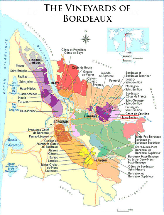 Saint Emilion Map